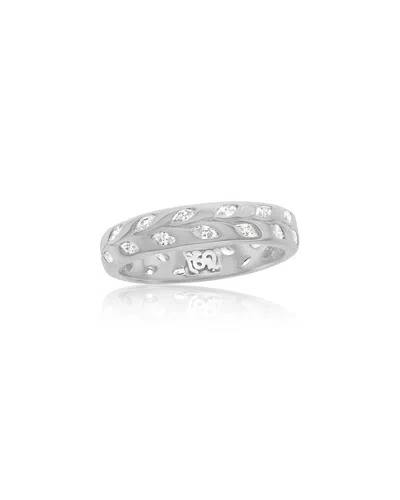 Suzy Levian Cz Jewelry Suzy Levian Silver Cz Eternity Ring In Metallic