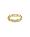 Suzy Levian Cz Jewelry Suzy Levian Silver Cz Filigree Stackable Eternity Ring