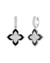Suzy Levian Cz Jewelry Suzy Levian Silver Cz Flower Clover Dangle Earrings