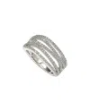 Suzy Levian Cz Jewelry Suzy Levian Silver Cz Gladiator Ring