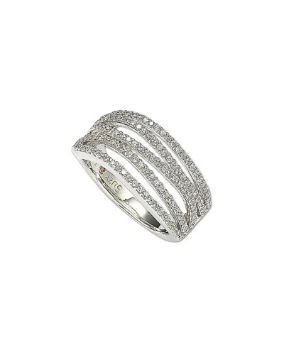 Suzy Levian Cz Jewelry Suzy Levian Silver Cz Gladiator Ring