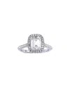 Suzy Levian Cz Jewelry Suzy Levian Silver Cz Halo Ring