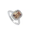 Suzy Levian Cz Jewelry Suzy Levian Silver Cz Halo Ring