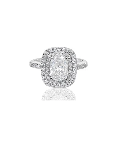 Suzy Levian Cz Jewelry Suzy Levian Silver Cz Halo Ring