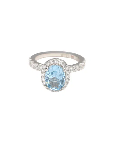 Suzy Levian Cz Jewelry Suzy Levian Silver Cz Halo Ring
