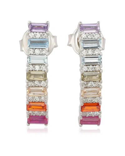Suzy Levian Cz Jewelry Suzy Levian Silver Cz Hoops