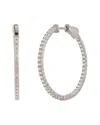 Suzy Levian Cz Jewelry Suzy Levian Silver Cz Hoops