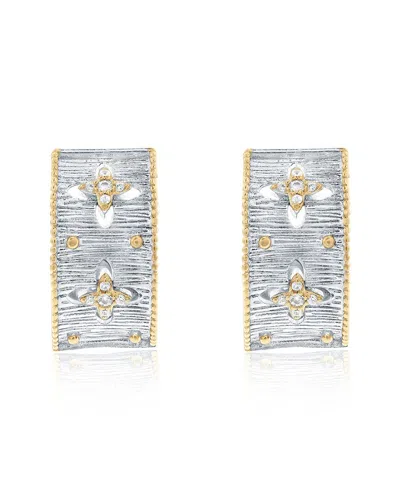 Suzy Levian Cz Jewelry Suzy Levian Silver Cz Huggie Earrings