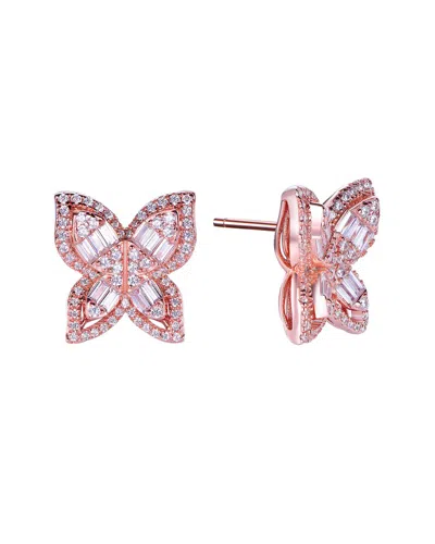 Suzy Levian Cz Jewelry Suzy Levian Silver Cz Multi-cut Butterfly Earrings