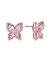 Suzy Levian Cz Jewelry Suzy Levian Silver Cz Multi-cut Butterfly Earrings