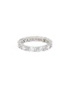 Suzy Levian Cz Jewelry Suzy Levian Silver Cz Multi-cut Eternity Ring