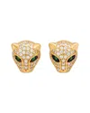 Suzy Levian Cz Jewelry Suzy Levian Silver Cz Panther Stud Earrings