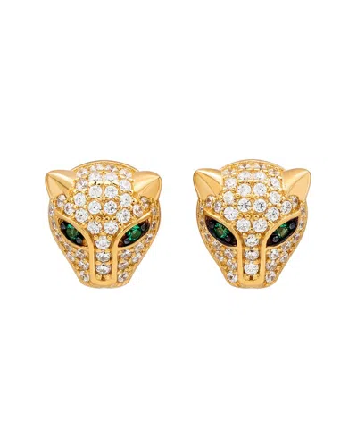 Suzy Levian Cz Jewelry Suzy Levian Silver Cz Panther Stud Earrings