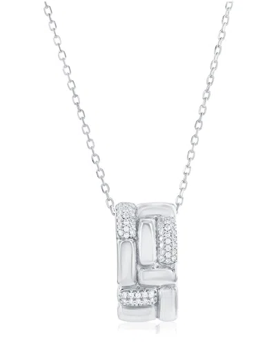Suzy Levian Cz Jewelry Suzy Levian Silver Cz Pendant In Neutral
