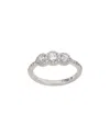 Suzy Levian Cz Jewelry Suzy Levian Silver Cz Petite Engagement Ring