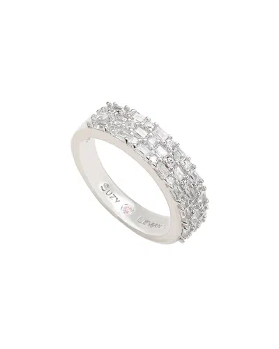 Suzy Levian Cz Jewelry Suzy Levian Silver Cz Ring In Metallic