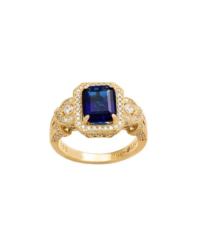 Suzy Levian Cz Jewelry Suzy Levian Silver Cz Ring In Gold