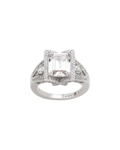 Suzy Levian Cz Jewelry Suzy Levian Silver Cz Ring In Metallic