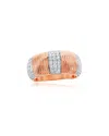 Suzy Levian Cz Jewelry Suzy Levian Silver Cz Ring In Brown