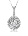 Suzy Levian Cz Jewelry Suzy Levian Silver Cz Solitaire Pendant