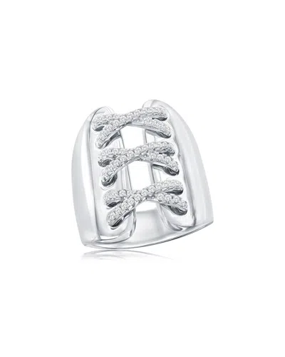 SUZY LEVIAN CZ JEWELRY SUZY LEVIAN SILVER CZ STATEMENT RING