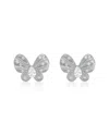 Suzy Levian Cz Jewelry Suzy Levian Silver Cz Stud Earrings In Silver