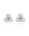 Suzy Levian Cz Jewelry Suzy Levian Silver Cz Stud Earrings In White
