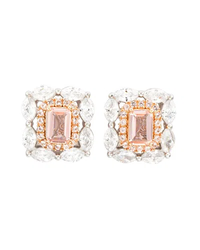 Suzy Levian Cz Jewelry Suzy Levian Silver Cz Studs In Gold