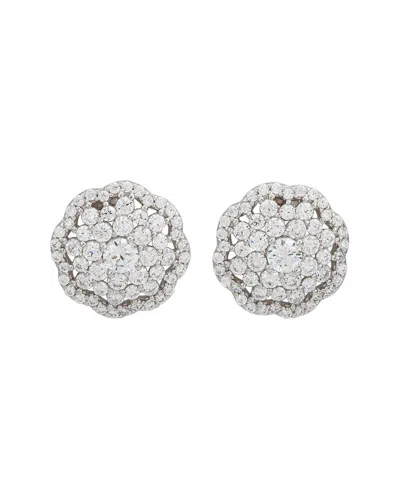 Suzy Levian Cz Jewelry Suzy Levian Silver Cz Studs In Metallic