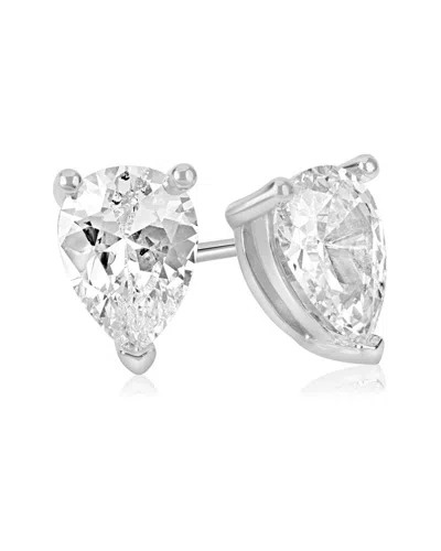 Suzy Levian Cz Jewelry Suzy Levian Silver Cz Studs In Brown