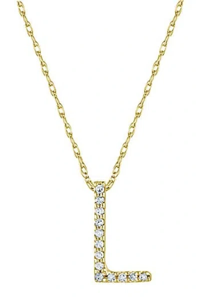 Suzy Levian Dnu 0 Units Sold  14k Diamond Initial Necklace (a-z)