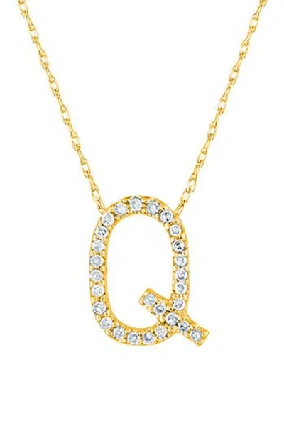 Suzy Levian Dnu 0 Units Sold  14k Diamond Initial Necklace (a-z)