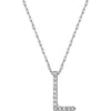 Suzy Levian Dnu 0 Units Sold  14k Diamond Initial Necklace (a-z) In White- L