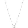 Suzy Levian Diamond Pavé Initial Pendant Necklace In White- Q