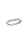 Suzy Levian Diamonds 14k Gold Channel Set Diamond Ring In White