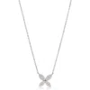 Suzy Levian Diamonds Pavé Simulated Diamond Pendant Necklace In Silver