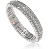 Suzy Levian French Filigree Cubic Zirconia Eternity Ring In White