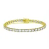 Suzy Levian Golden Sterling Silver White Assher Cut Cubic Zirconia Tennis Bracelet In Silver