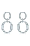 Suzy Levian Pavé Cubic Zirconia Drop Earrings