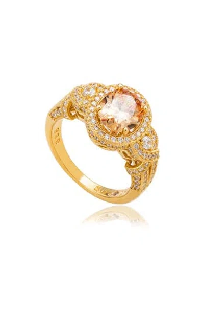 Suzy Levian Pavé Cubic Zirconia Engagement Ring