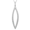 Suzy Levian Pave Cubic Zirconia Sterling Silver Pendant In Silver