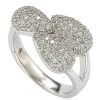 Suzy Levian Pave Cubic Zirconia Sterling Silver Ring In White