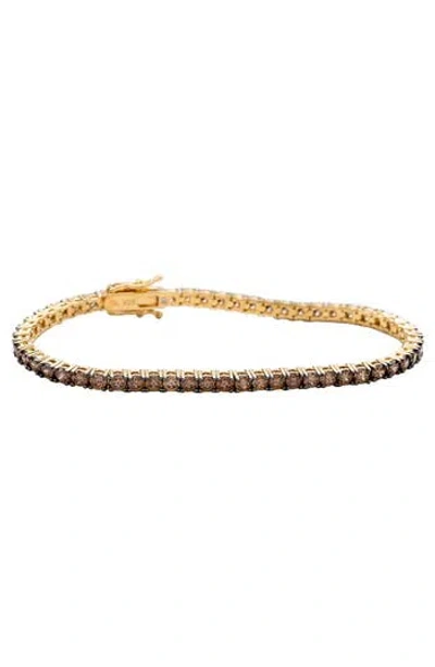 Suzy Levian Pavé Tennis Bracelet In Neutral