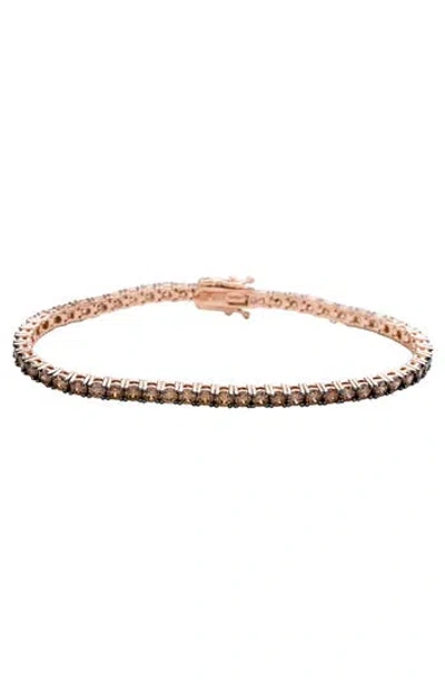 Suzy Levian Pavé Tennis Bracelet In Purple
