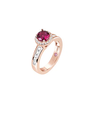 Suzy Levian Rose Gold Vermeil Cz Ring