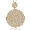 Suzy Levian Rose Sterling Silver Cubic Zirconia Pendant In Pink