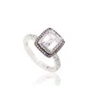 SUZY LEVIAN SUZY LEVIAN SILVER 0.02 CT. TW. DIAMOND & GEMSTONE RING