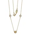 Suzy Levian Silver 0.02 Ct. Tw. Diamond & Sapphire Necklace
