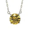 Suzy Levian Silver 0.02 Ct. Tw. Diamond & Sapphire Necklace In Silver