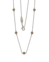 Suzy Levian Silver 0.02 Ct. Tw. Diamond & Sapphire Necklace